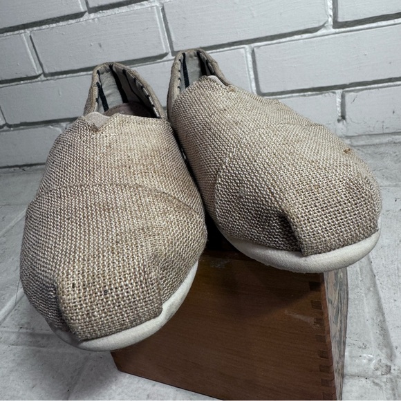 New Tom’s Women’s Alpargata Natural Undyed Heritage Canvas Slip Ons Size 8 - Picture 11 of 11